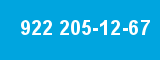 922 205-12-67